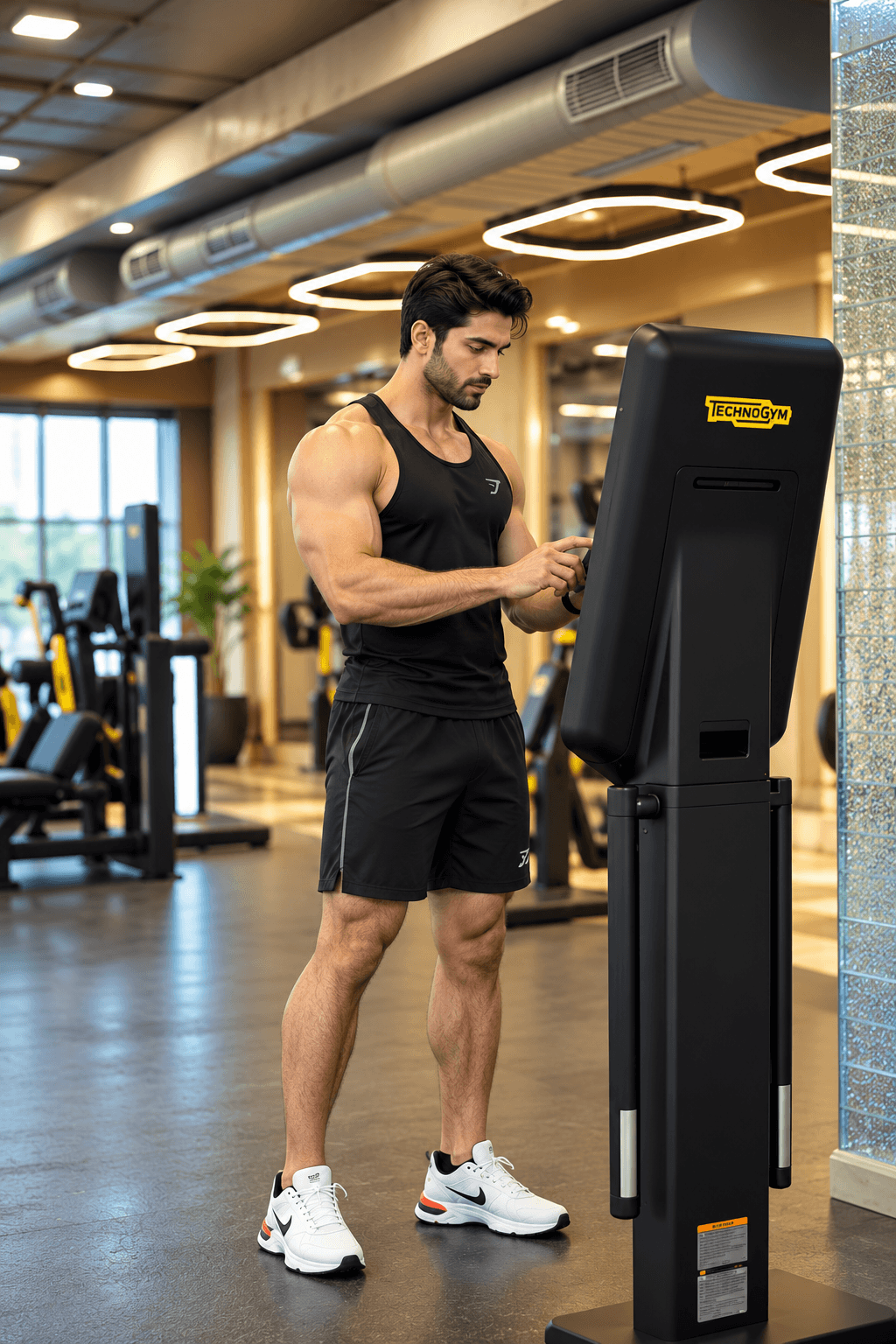Member enjoying the gym facilities